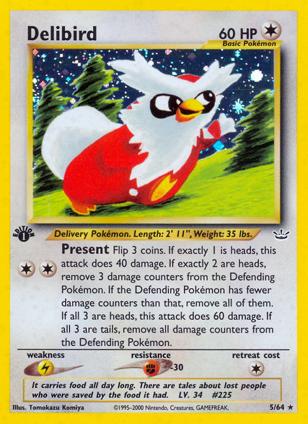 Delibird (5/64) [Neo Revelation 1st Edition] | Shuffle n Cut Hobbies & Games