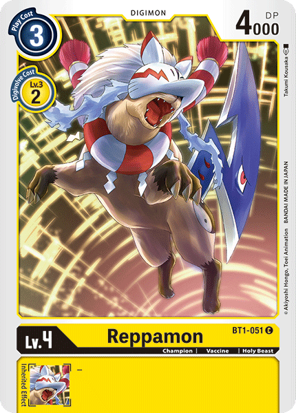 Reppamon [BT1-051] [Release Special Booster Ver.1.0] | Shuffle n Cut Hobbies & Games