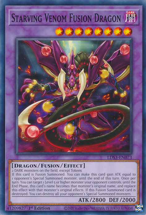 Starving Venom Fusion Dragon [LDS3-EN073] Common | Shuffle n Cut Hobbies & Games