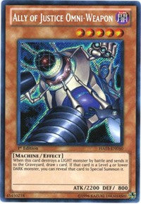 Ally of Justice Omni-Weapon [HA03-EN050] Secret Rare | Shuffle n Cut Hobbies & Games