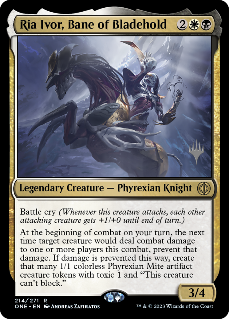 Ria Ivor, Bane of Bladehold (Promo Pack) [Phyrexia: All Will Be One Promos] | Shuffle n Cut Hobbies & Games