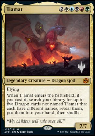 Tiamat (Promo Pack) [Dungeons & Dragons: Adventures in the Forgotten Realms Promos] | Shuffle n Cut Hobbies & Games