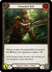 Wounded Bull (Yellow) [WTR201-C] Alpha Print Normal | Shuffle n Cut Hobbies & Games