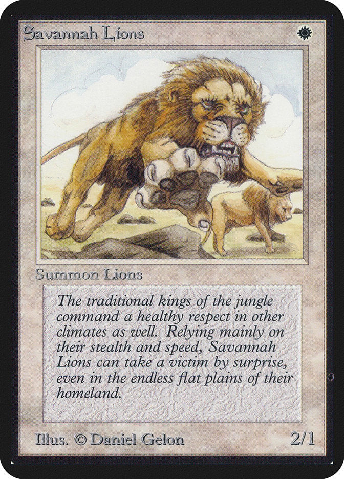 Savannah Lions [Alpha Edition] | Shuffle n Cut Hobbies & Games