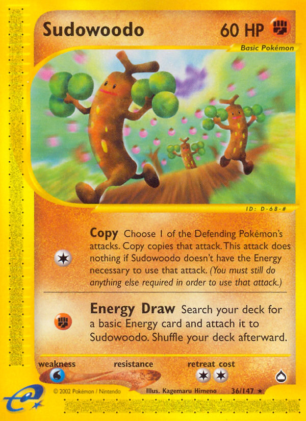 Sudowoodo (36/147) [Aquapolis] | Shuffle n Cut Hobbies & Games