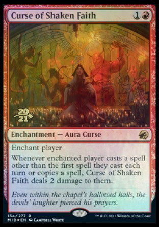 Curse of Shaken Faith [Innistrad: Midnight Hunt Prerelease Promos] | Shuffle n Cut Hobbies & Games