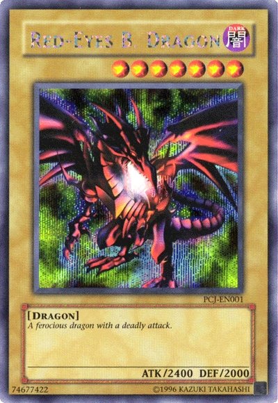 Red-Eyes B. Dragon [PCJ-EN001] Prismatic Secret Rare | Shuffle n Cut Hobbies & Games