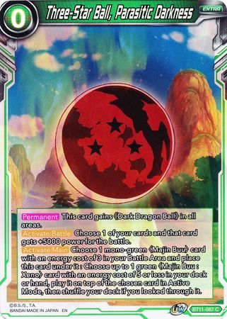 Three-Star Ball, Parasitic Darkness [BT11-087] | Shuffle n Cut Hobbies & Games