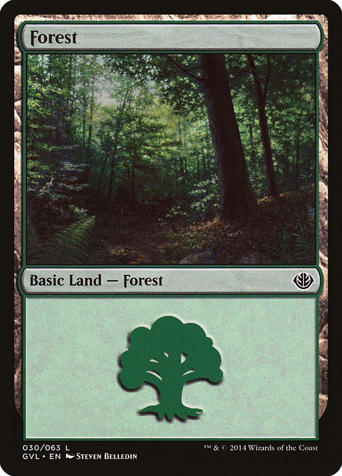 Forest (30) (Garruk vs. Liliana) [Duel Decks Anthology] | Shuffle n Cut Hobbies & Games