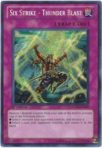 Six Strike - Thunder Blast [STOR-EN089] Secret Rare | Shuffle n Cut Hobbies & Games