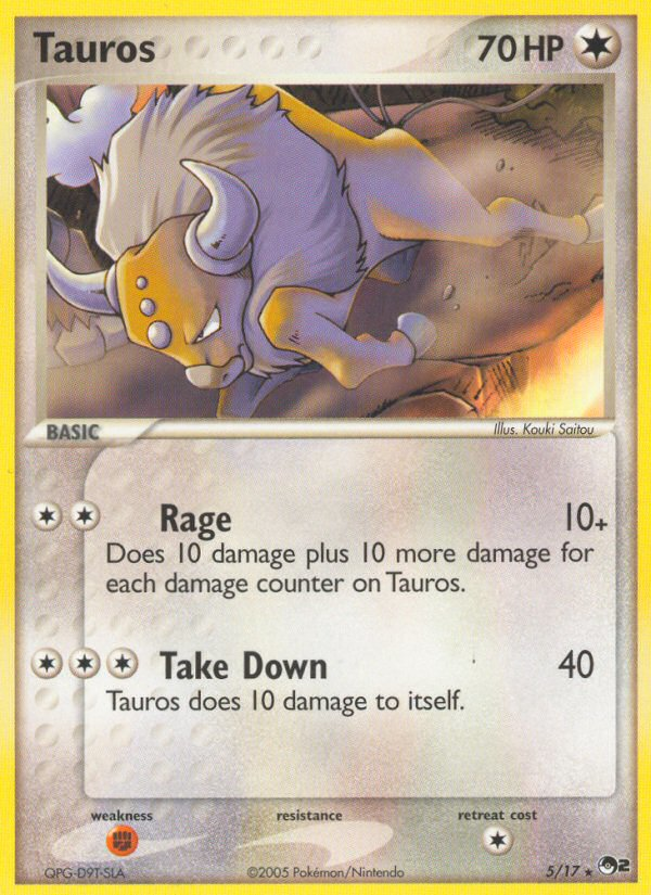 Tauros (5/17) [POP Series 2] | Shuffle n Cut Hobbies & Games