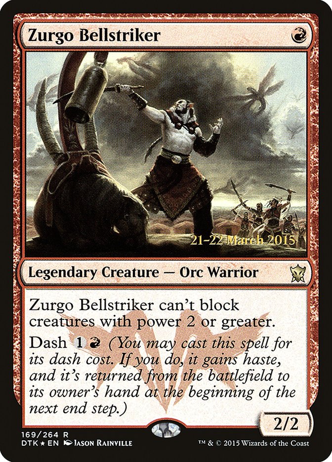 Zurgo Bellstriker [Dragons of Tarkir Prerelease Promos] | Shuffle n Cut Hobbies & Games