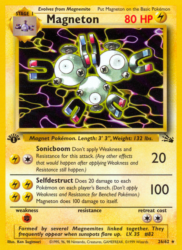 Magneton (26/62) [Fossil 1st Edition] | Shuffle n Cut Hobbies & Games