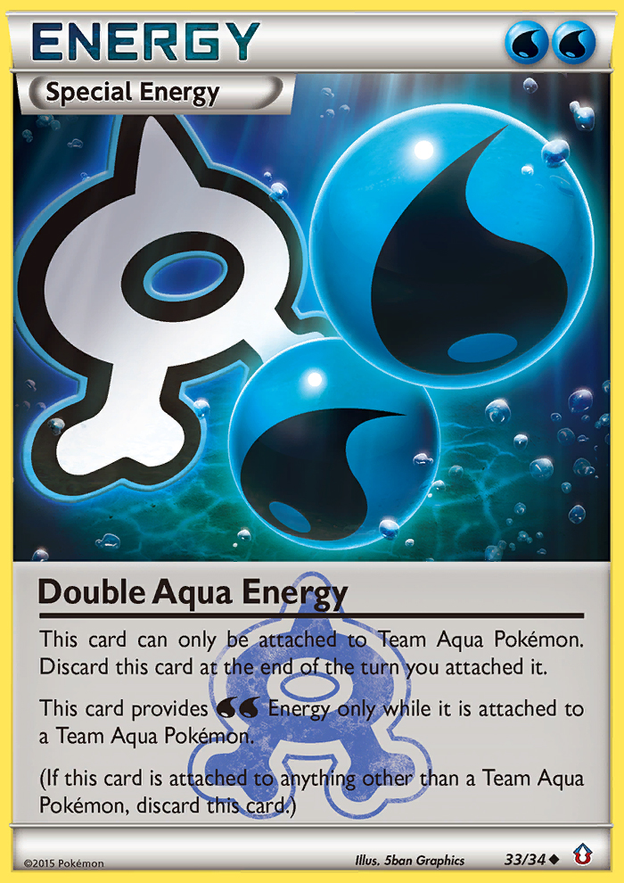 Double Aqua Energy (33/34) [XY: Double Crisis] | Shuffle n Cut Hobbies & Games