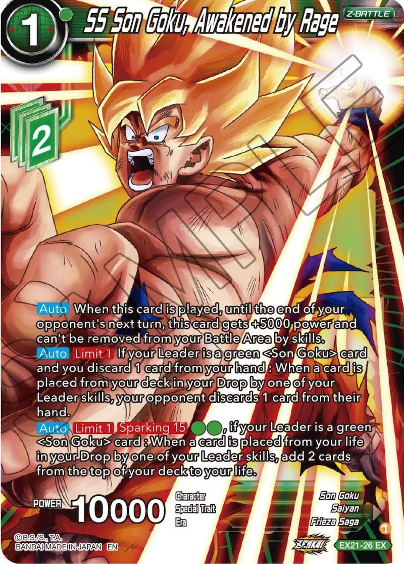 SS Son Goku, Awakened by Rage (EX21-26) [5th Anniversary Set] | Shuffle n Cut Hobbies & Games