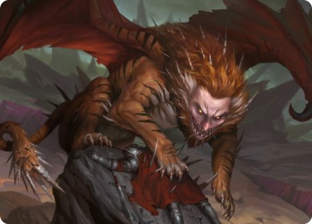 Manticore Art Card [Dungeons & Dragons: Adventures in the Forgotten Realms Art Series] | Shuffle n Cut Hobbies & Games