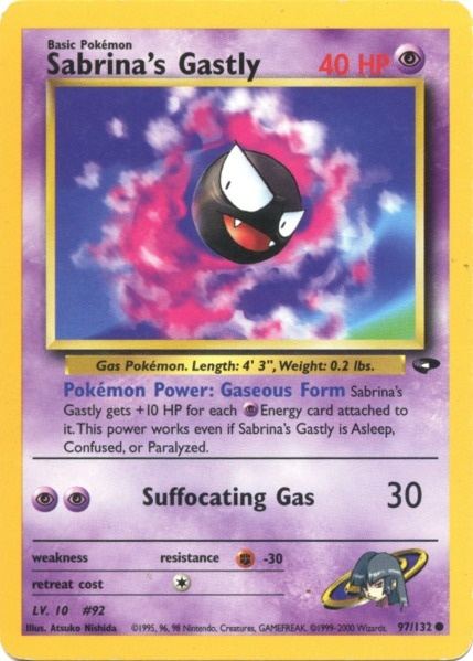 Sabrina's Gastly (97/132) [Gym Challenge Unlimited] | Shuffle n Cut Hobbies & Games