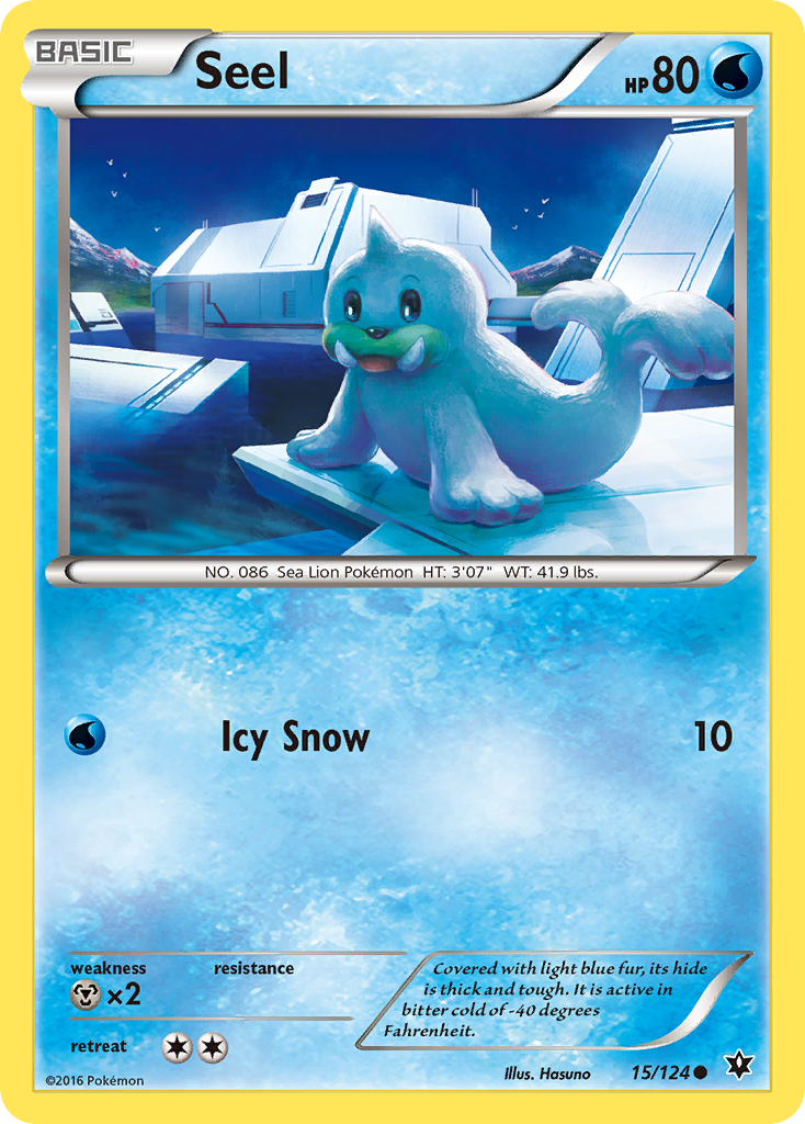 Seel (15/124) [XY: Fates Collide] | Shuffle n Cut Hobbies & Games