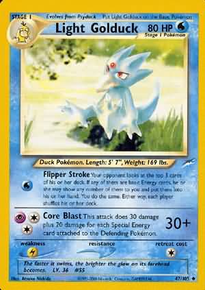 Light Golduck (47/105) [Neo Destiny Unlimited] | Shuffle n Cut Hobbies & Games