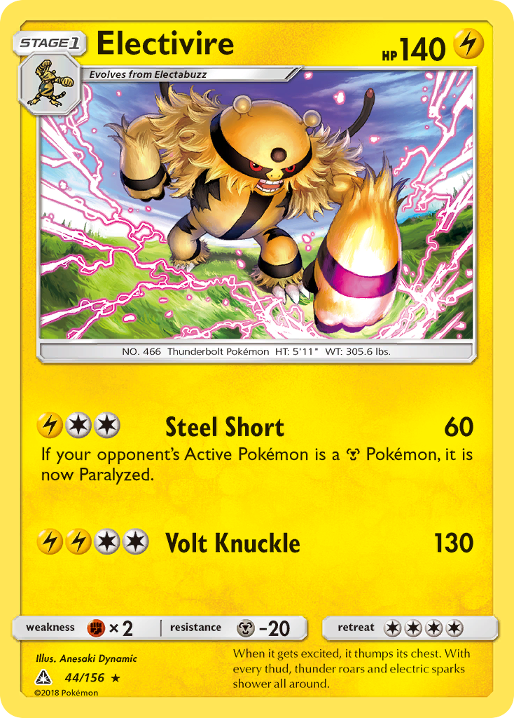 Electivire (44/156) [Sun & Moon: Ultra Prism] | Shuffle n Cut Hobbies & Games