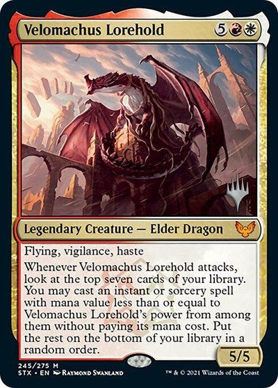 Velomachus Lorehold (Promo Pack) [Strixhaven: School of Mages Promos] | Shuffle n Cut Hobbies & Games