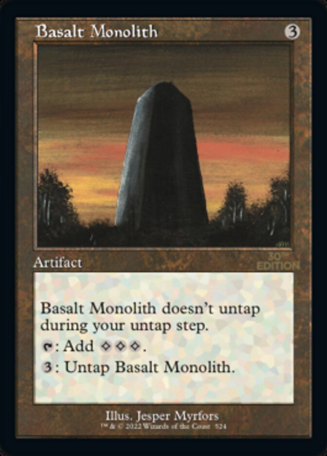 Basalt Monolith (Retro) [30th Anniversary Edition] | Shuffle n Cut Hobbies & Games