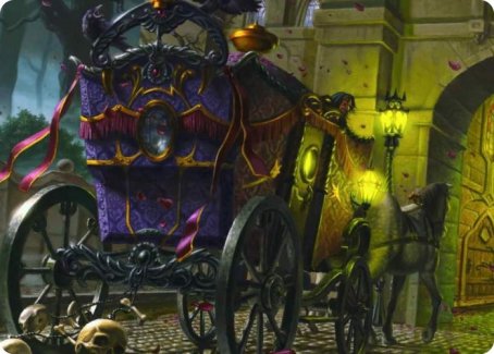 Honeymoon Hearse Art Card [Innistrad: Crimson Vow Art Series] | Shuffle n Cut Hobbies & Games