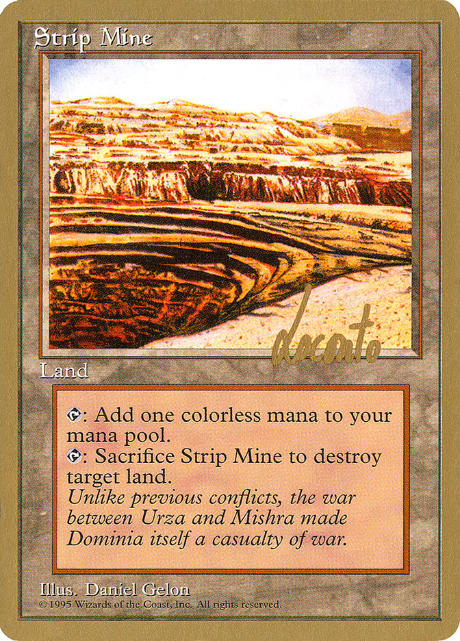 Strip Mine (Michael Loconto) [Pro Tour Collector Set] | Shuffle n Cut Hobbies & Games