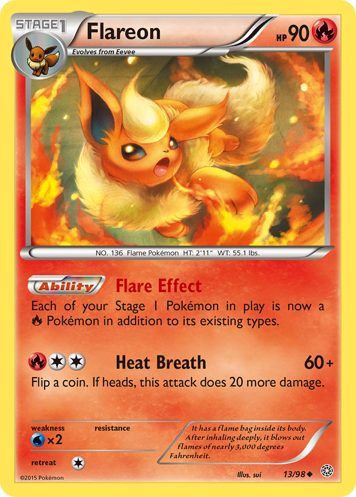 Flareon (13/98) [XY: Ancient Origins] | Shuffle n Cut Hobbies & Games