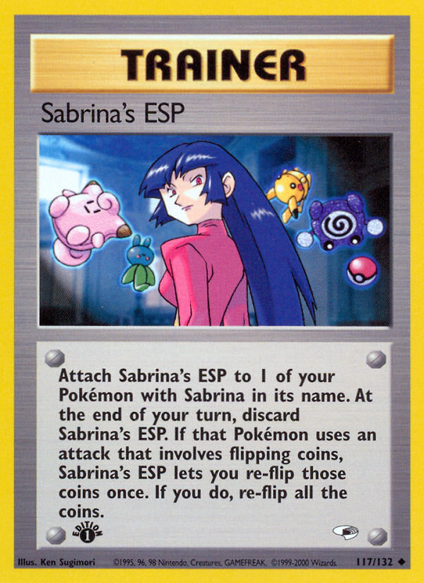 Sabrina's ESP (117/132) [Gym Heroes 1st Edition] | Shuffle n Cut Hobbies & Games