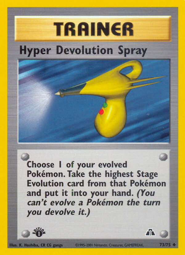 Hyper Devolution Spray (73/75) [Neo Discovery 1st Edition] | Shuffle n Cut Hobbies & Games