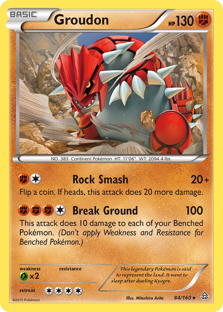 Groudon (84/160) (Theme Deck Exclusive) [XY: Primal Clash] | Shuffle n Cut Hobbies & Games