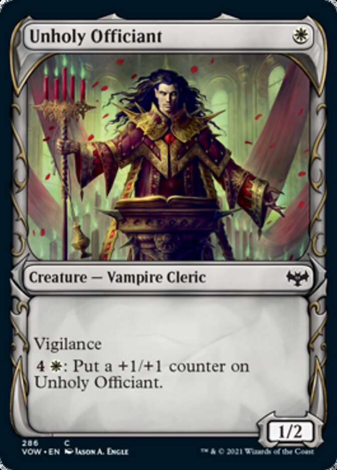 Unholy Officiant (Showcase Fang Frame) [Innistrad: Crimson Vow] | Shuffle n Cut Hobbies & Games