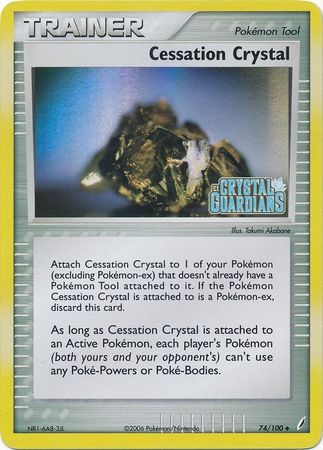 Cessation Crystal (74/100) (Stamped) [EX: Crystal Guardians] | Shuffle n Cut Hobbies & Games