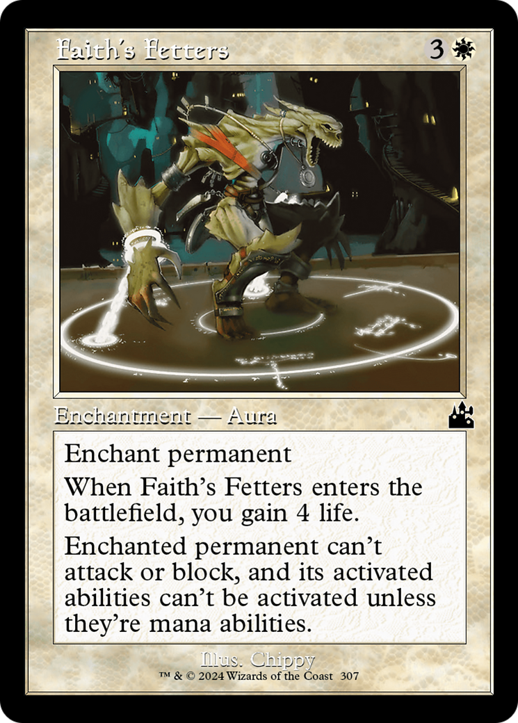 Faith's Fetters (Retro Frame) [Ravnica Remastered] | Shuffle n Cut Hobbies & Games