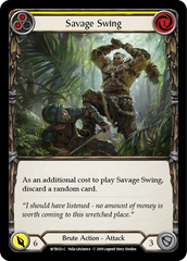 Savage Swing (Yellow) [WTR021-C] Alpha Print Normal | Shuffle n Cut Hobbies & Games