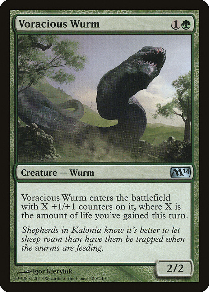 Voracious Wurm [Magic 2014] | Shuffle n Cut Hobbies & Games