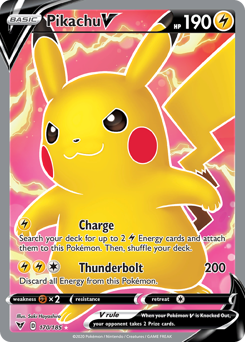 Pikachu V (170/185) [Sword & Shield: Vivid Voltage] | Shuffle n Cut Hobbies & Games