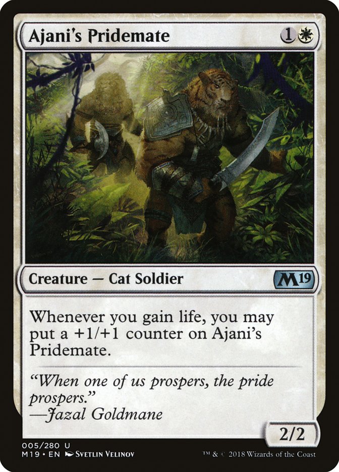 Ajani's Pridemate [Core Set 2019] | Shuffle n Cut Hobbies & Games