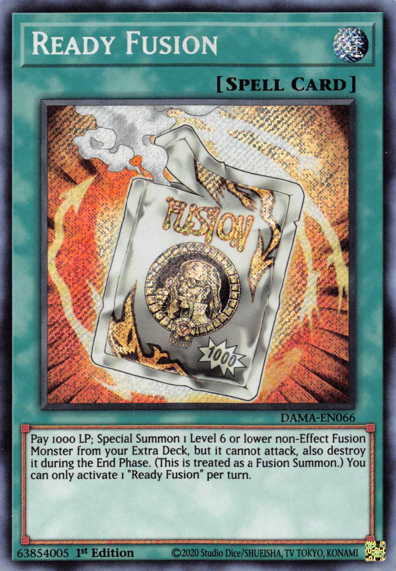 Ready Fusion [DAMA-EN066] Secret Rare | Shuffle n Cut Hobbies & Games