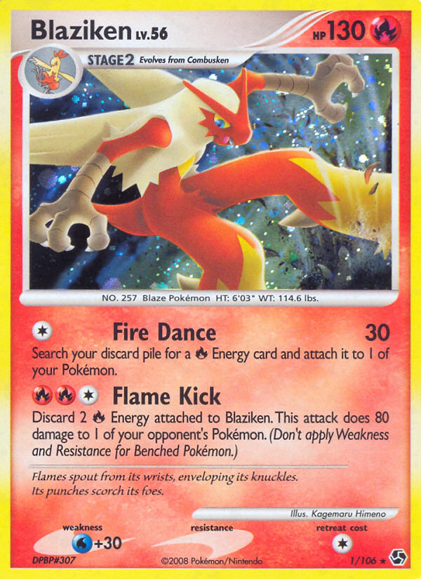 Blaziken (1/106) [Diamond & Pearl: Great Encounters] | Shuffle n Cut Hobbies & Games