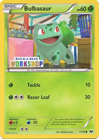 Bulbasaur (1/108) (Build A Bear Workshop Exclusive) [Black & White: Dark Explorers] | Shuffle n Cut Hobbies & Games