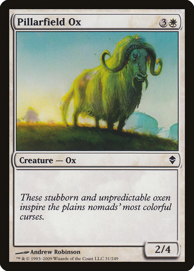 Pillarfield Ox [Zendikar] | Shuffle n Cut Hobbies & Games