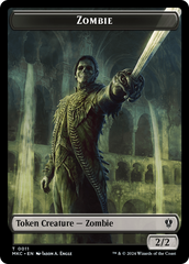 City's Blessing // Zombie Double-Sided Token [Murders at Karlov Manor Commander Tokens] | Shuffle n Cut Hobbies & Games