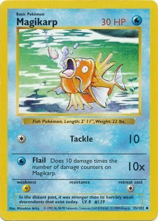 Magikarp (35/102) [Base Set Shadowless Unlimited] | Shuffle n Cut Hobbies & Games