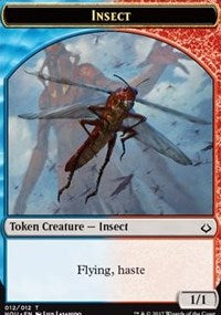 Insect // Warrior Double-Sided Token [Hour of Devastation Tokens] | Shuffle n Cut Hobbies & Games