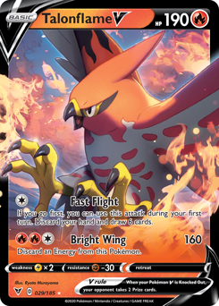 Talonflame V (029/185) [Sword & Shield: Vivid Voltage] | Shuffle n Cut Hobbies & Games