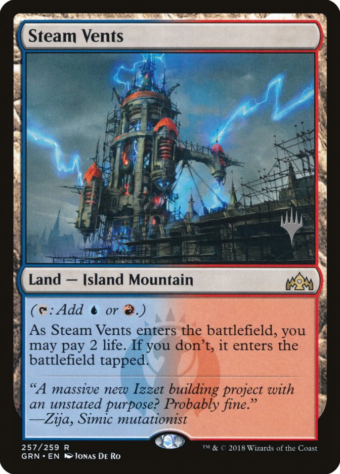 Steam Vents (Promo Pack) [Guilds of Ravnica Promos] | Shuffle n Cut Hobbies & Games