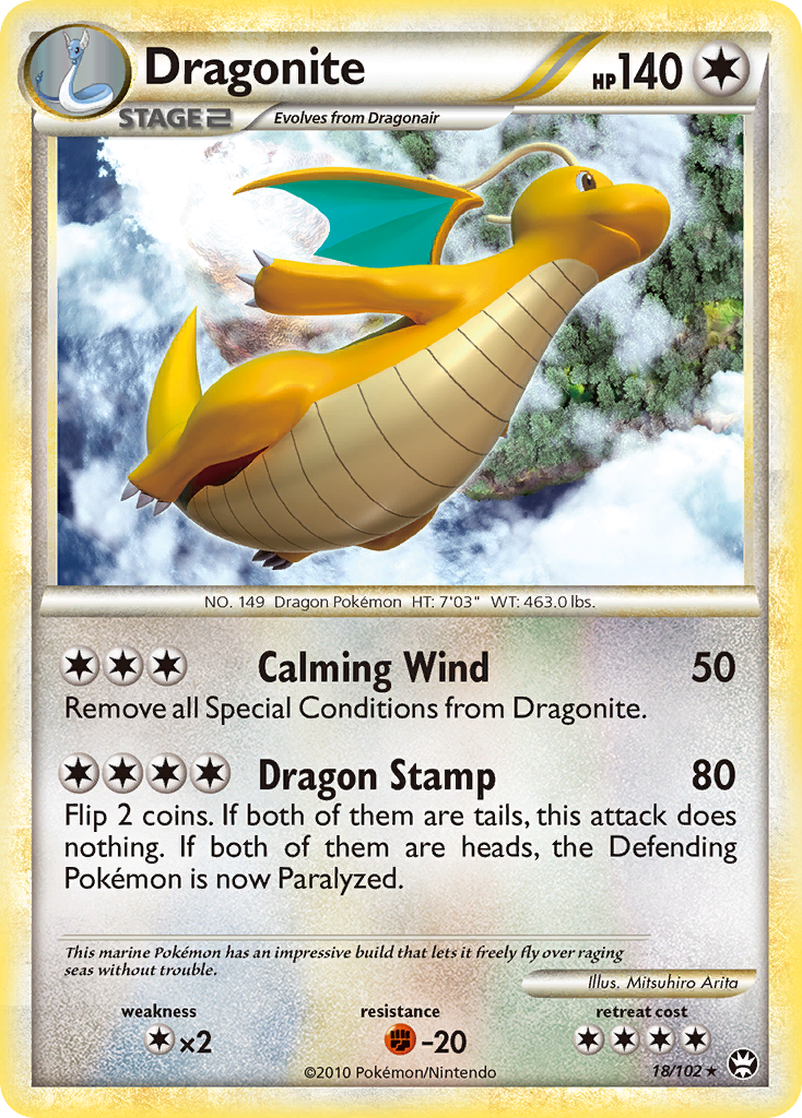 Dragonite (18/102) [HeartGold & SoulSilver: Triumphant] | Shuffle n Cut Hobbies & Games