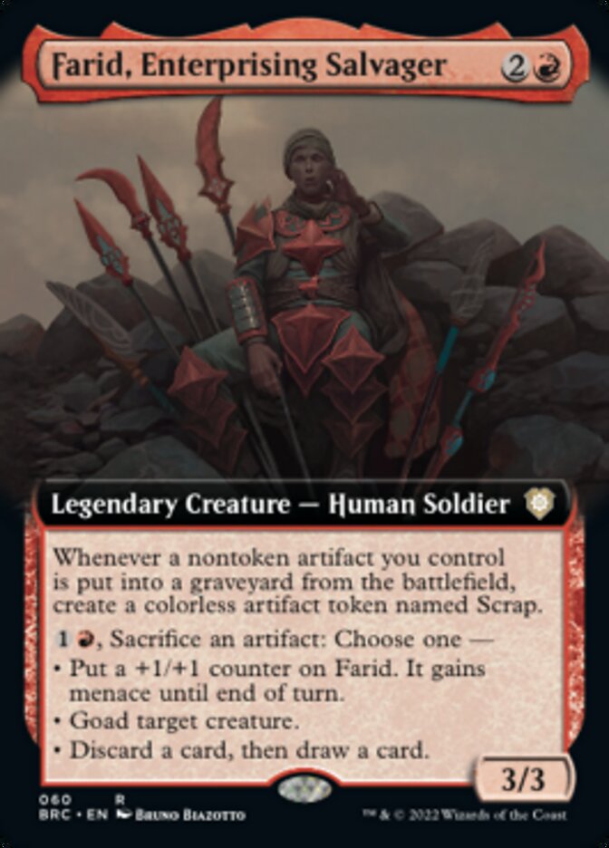 Farid, Enterprising Salvager (Extended Art) [The Brothers' War Commander] | Shuffle n Cut Hobbies & Games